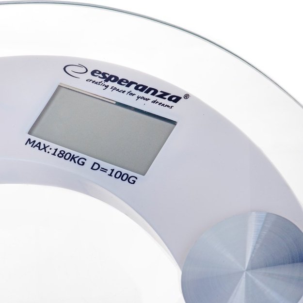 Weighing scale bathroom Esperanza Pilates EBS008W (transparent color)