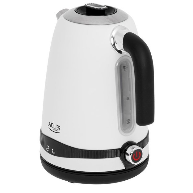 Adler AD 1295w electric kettle 1.7 L 2200 W Black, White