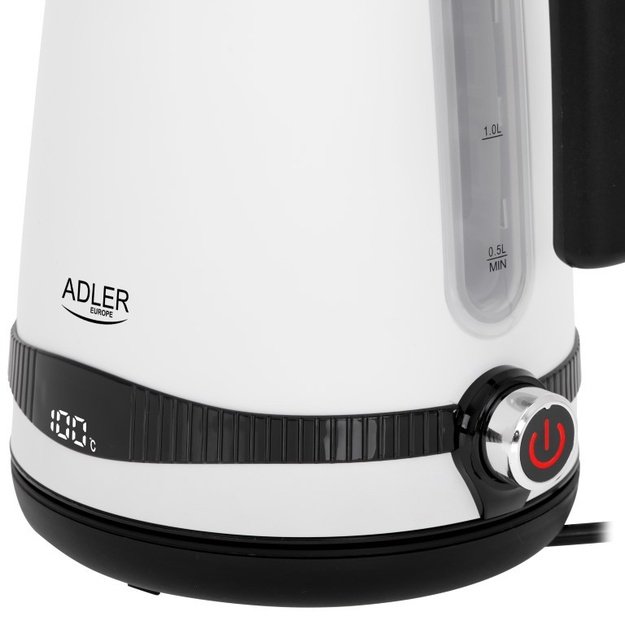 Adler AD 1295w electric kettle 1.7 L 2200 W Black, White