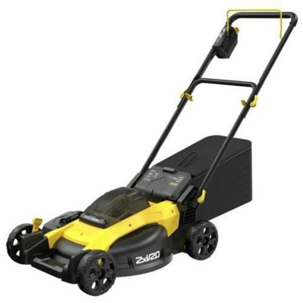 Aku lawn mower. with mulching function