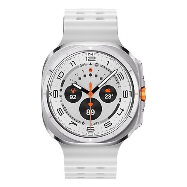 Samsung Galaxy Watch Ultra 3.81 cm (1.5 ) AMOLED 47 mm Digital 480 x 480 pixels Touchscreen 4G Titanium, White Wi-Fi GPS