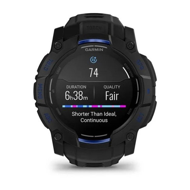 Garmin Instinct 3 AMOLED, 50mm, Schwarz/Blau