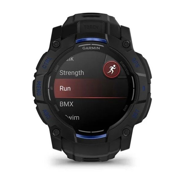 Garmin Instinct 3 AMOLED, 50mm, Schwarz/Blau