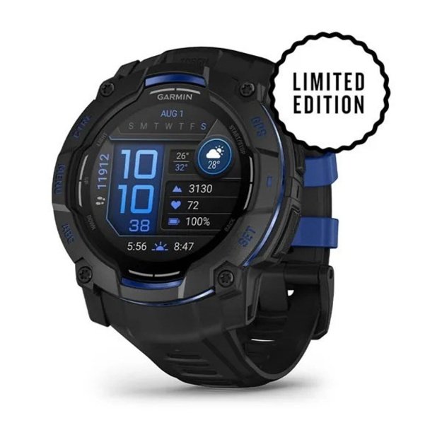 Garmin Instinct 3 AMOLED, 50mm, Schwarz/Blau