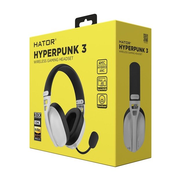 Gaming Headphones Hyperpunk 3 Wireless White