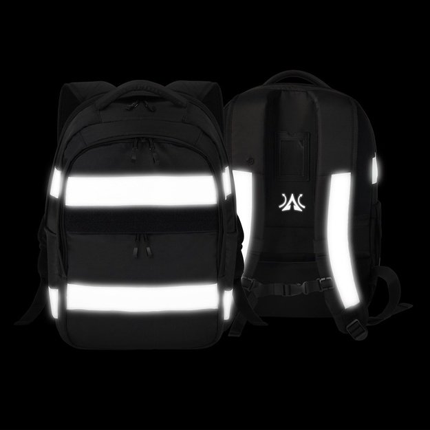 DICOTA Hi-Vis V2 backpack Rucksack Black Polyethylene terephthalate (PET), Thermoplastic polyurethane (TPU)