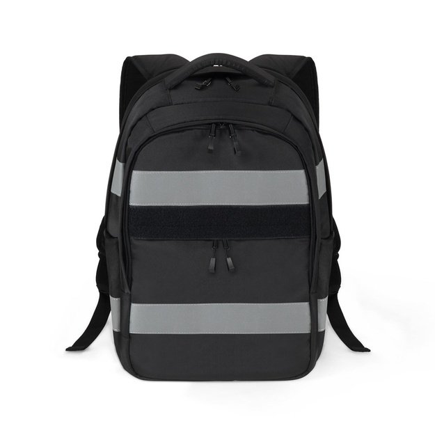 DICOTA Hi-Vis V2 backpack Rucksack Black Polyethylene terephthalate (PET), Thermoplastic polyurethane (TPU)
