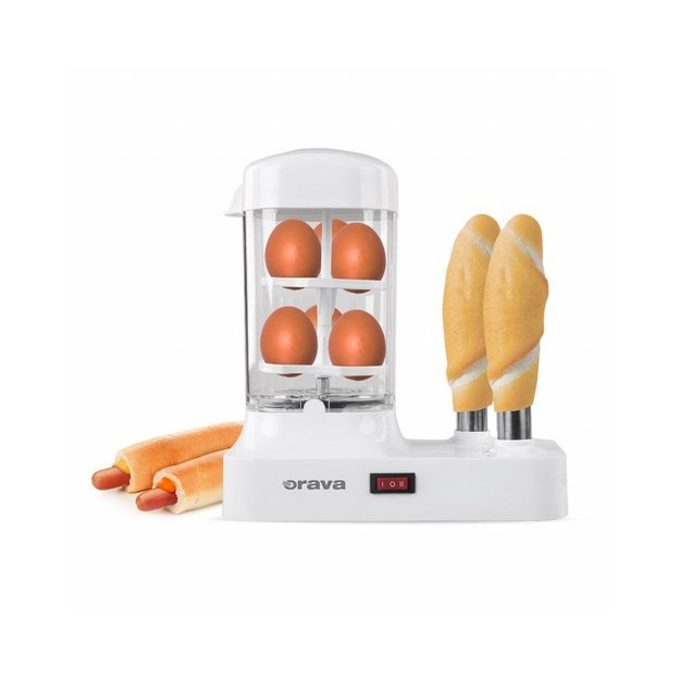 Orava HM-03 hotdog maker Hot dog toaster 250 W White