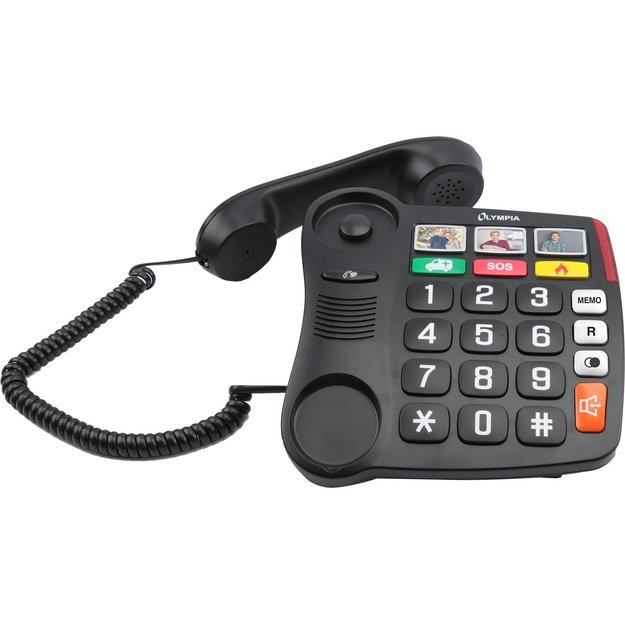 Olympia 4500 Analog telephone Black, White
