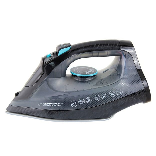 Esperanza EHI010 Steam iron Ceramic soleplate Grey, Black 2600 W