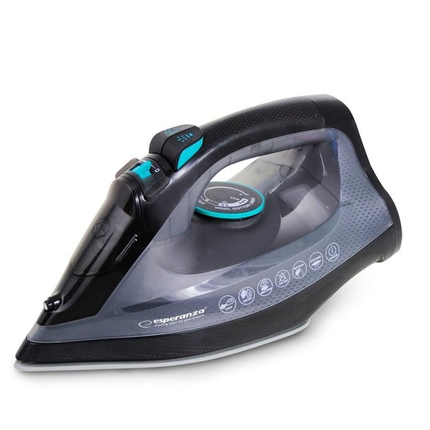 Esperanza EHI010 Steam iron Ceramic soleplate Grey, Black 2600 W