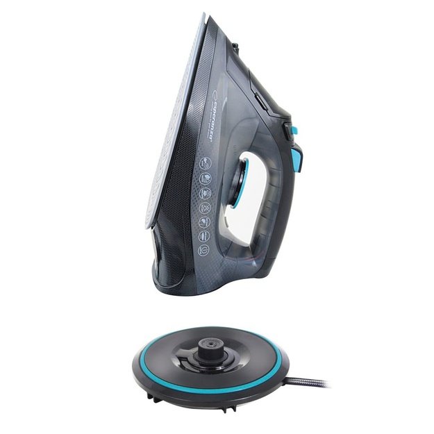 Esperanza EHI010 Steam iron Ceramic soleplate Grey, Black 2600 W