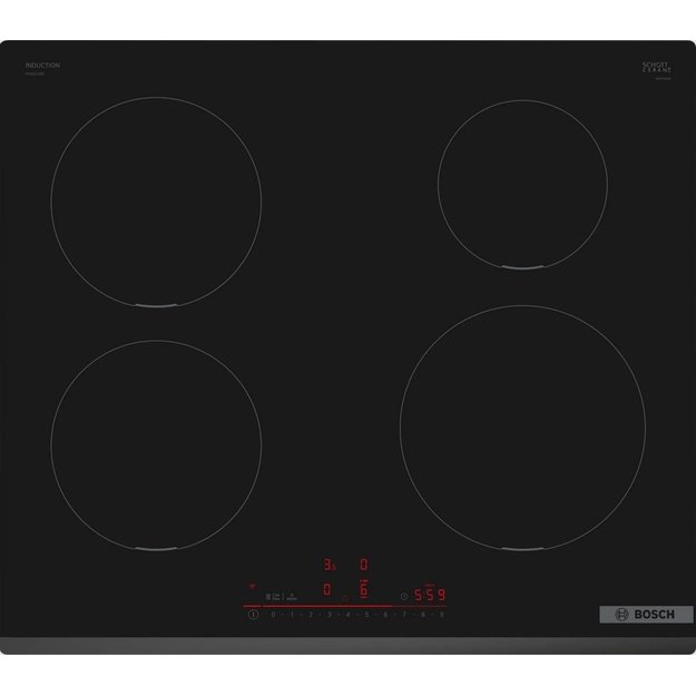 Bosch Serie 6 PIE631HB1E hob Black Built-in 60 cm Zone induction hob 4 zone(s)