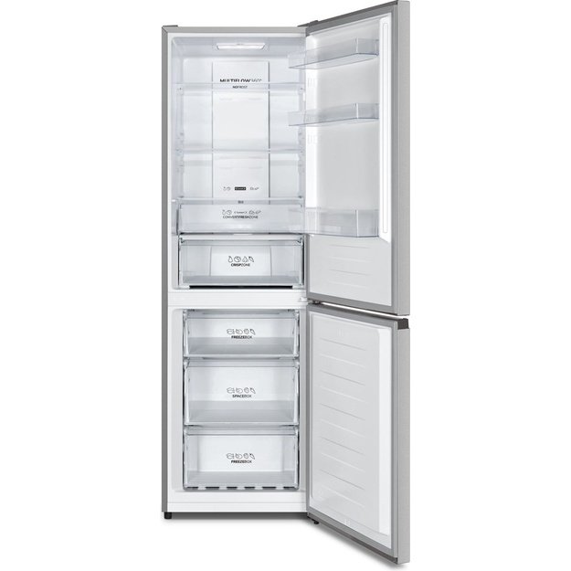 Gorenje NRK6192AS4 fridge-freezer Freestanding 304 L E Grey