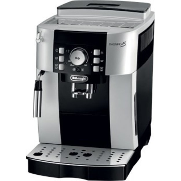 Coffee machine fully automatic DeLonghi Magnifica ECAM 21.117.SB (1450W, silver color)