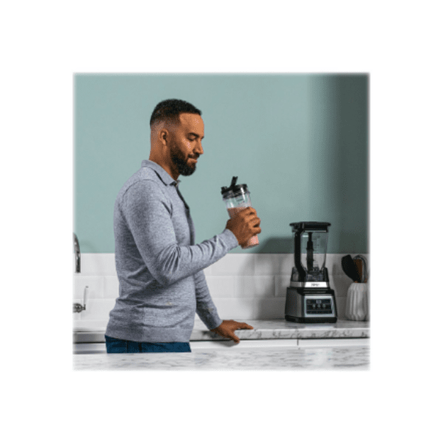 NINJA Mixer Blender 2in1 with Auto IQ | BN750EU | Tabletop | 1200 W | Jar material Plastic | Jar capacity 2.1+0.7 L | Ice crushi