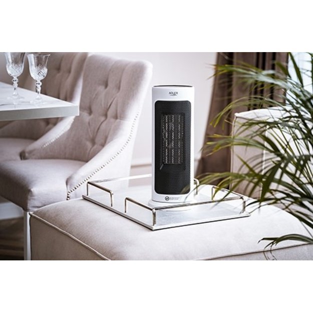 Adler | Tower Fan Heater with Timer | AD 7738 | Ceramic | 2000 W | Number of power levels 2 | Suitable for rooms up to 25 m&sup2; |