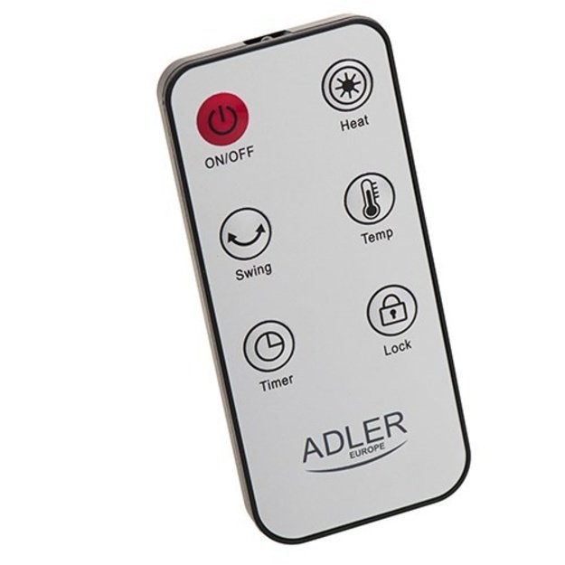 Adler | Tower Fan Heater with Timer | AD 7738 | Ceramic | 2000 W | Number of power levels 2 | Suitable for rooms up to 25 m&sup2; |