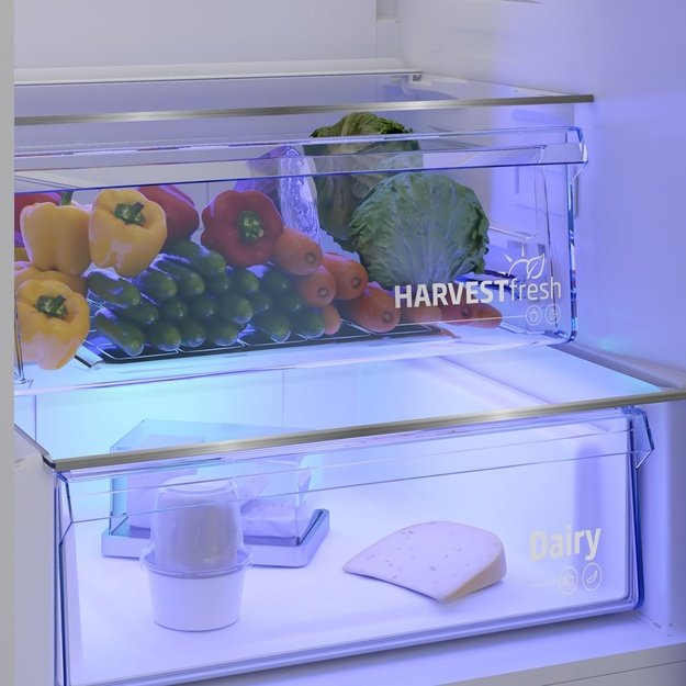 BEKO B3RGNA354HXB1 freestanding fridge, 203 cm, silver