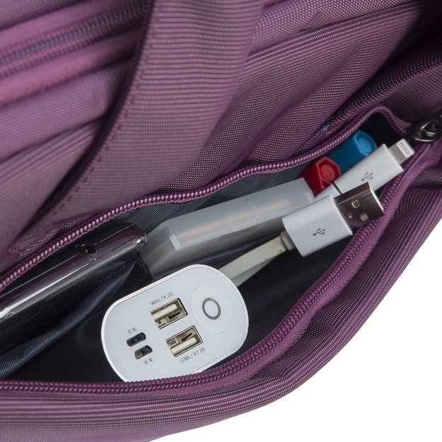 Rivacase Central 33.8 cm (13.3 ) Briefcase Purple