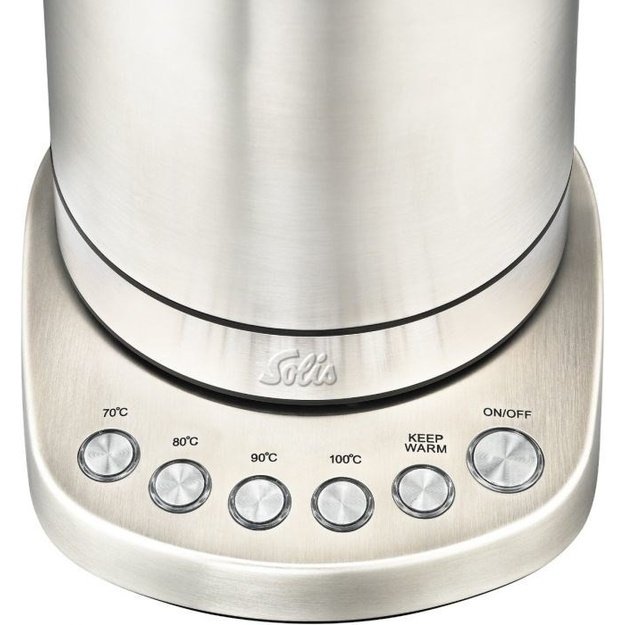 Solis Vario Temp Kettle electric kettle 1.7 L 2200 W Stainless steel