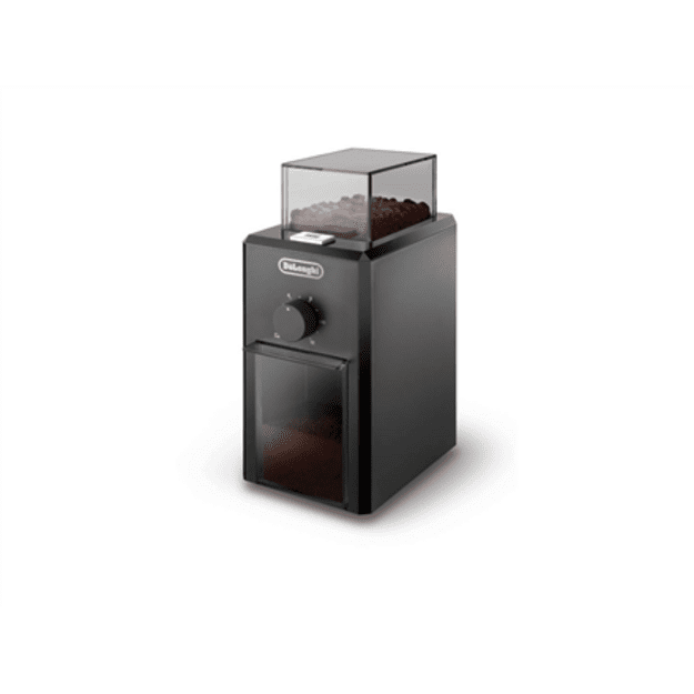 Grinder electric for coffee DeLonghi KG 79 (110W, grinding, black color)