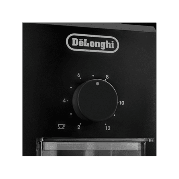 Grinder electric for coffee DeLonghi KG 79 (110W, grinding, black color)