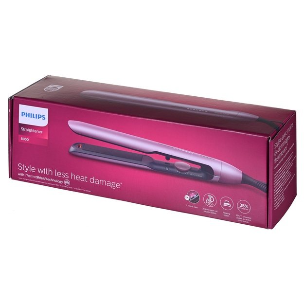Philips 5000 series BHS530/00 hair styling tool Straightening iron Warm Silver 1.8 m