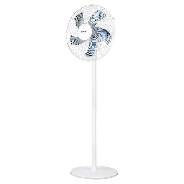 Floor fan 50W, diameter 40cm, 3 speeds, oscillation, white