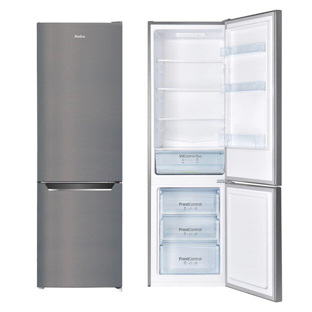 AMICA fridge-freezer FK2525.4UNTX(E) Silver 3