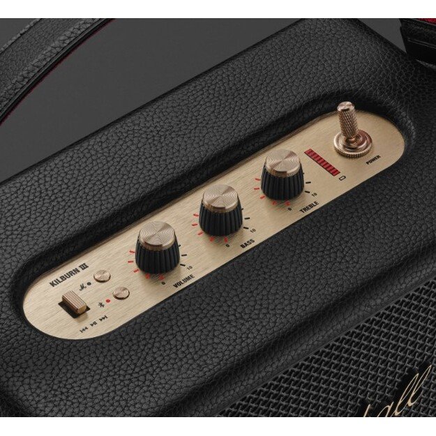 Marshall Kilburn III kolonėlė, juoda/žalvarinė 1