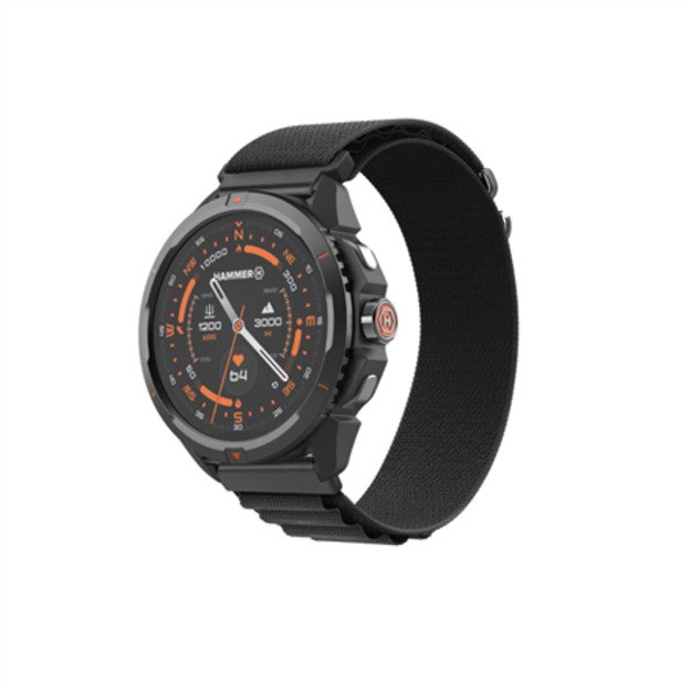 Hammer Watch 2 | Smart watch | GPS (satellite) | AMOLED | 1.5  | Waterproof | Black 5
