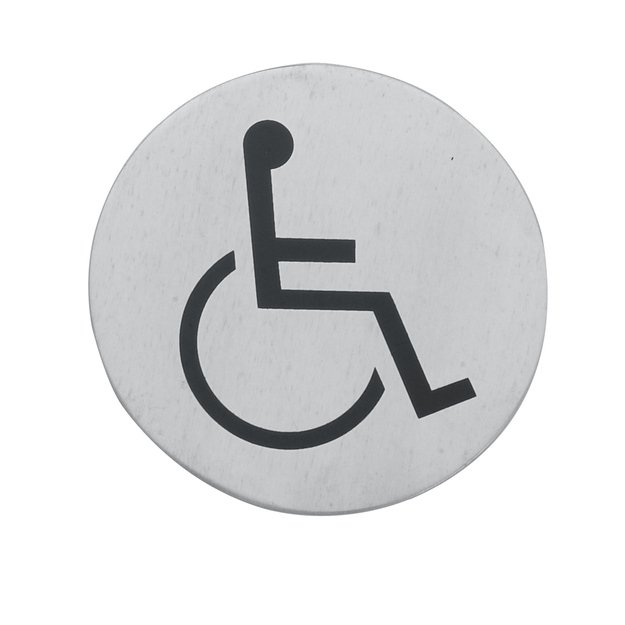 Special needs people toilet sign, 7.5 cm