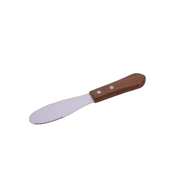 Butter knife, 9 cm, wooden handle