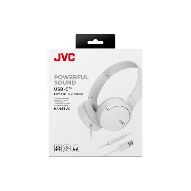 Headphones JVC HA-S33UCWU white 1