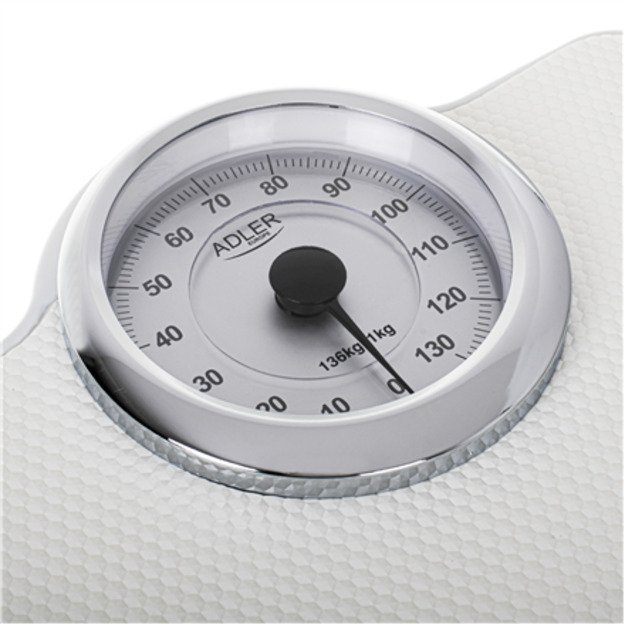 Adler | Mechanical Bathroom Scale | AD 8180 | Maximum weight (capacity) 136 kg | Accuracy 1000 g | White 1