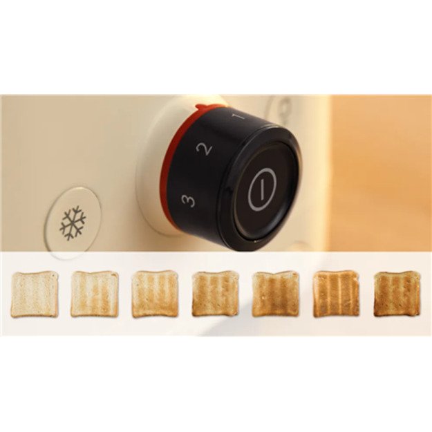 Bosch Compact Toaster | TAT3M127 MyMoment | Number of slots 2 | Housing material Plastic | Beige 3