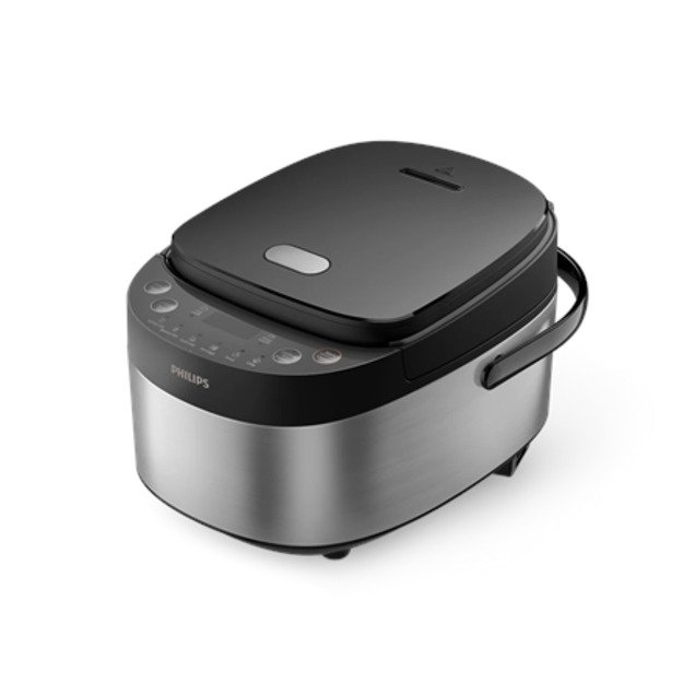 Philips Mini rice cooker | HD3093/80 3000 series | 600 W | 0.85 L | Number of programs 8 | Black/Stainless Steel