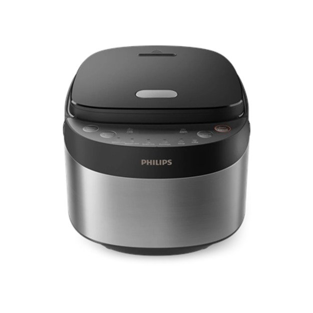 Philips Mini rice cooker | HD3093/80 3000 series | 600 W | 0.85 L | Number of programs 8 | Black/Stainless Steel 6