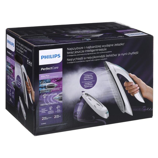 Philips GC9660/30 steam ironing station 2700 W 1.8 L T-ionicGlide soleplate Purple, White 1