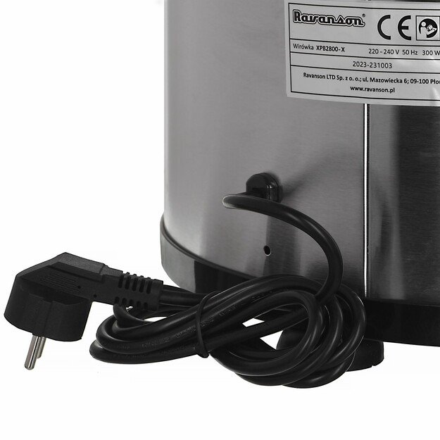 Spin dryer Ravanson XPB2800-X 6 kg 2800 RPM Stainless steel (inox) 7