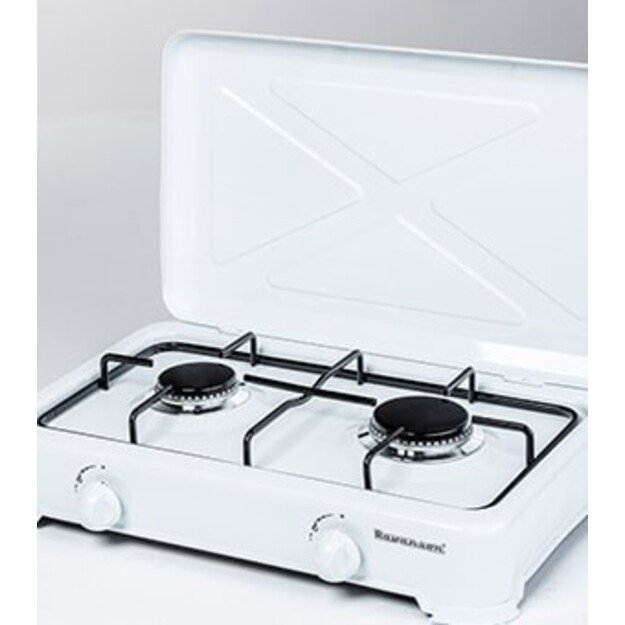 Ravanson K-02T hob White Countertop Gas 2 zone(s) 5