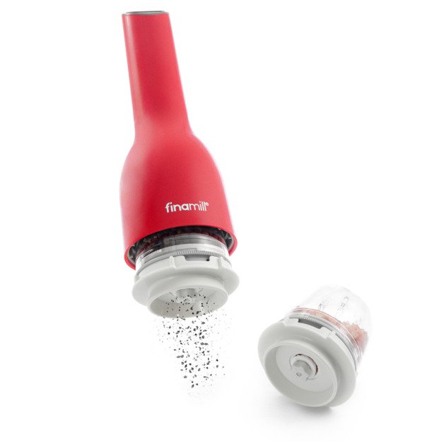 FINAMILL Įkraunamas malūnėlis su dviem FINAPOD Pro Plus antgaliais, raudona 6