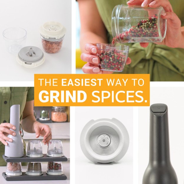 FINAMILL Įkraunamas malūnėlis su dviem FINAPOD Pro Plus antgaliais, raudona 8