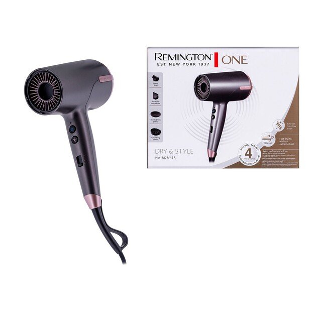 Remington | Hair dryer | D6077 | 2000 W | Number of temperature settings 3 | Ionic function | Diffuser nozzle | Grey 11
