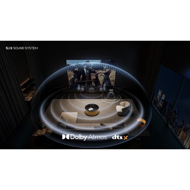 TCL Q Q75H Class 5.1.2 Channel Sound Bar with Dolby Atmos, Ray Danz Technology, and Wireless Subwoofwer 8