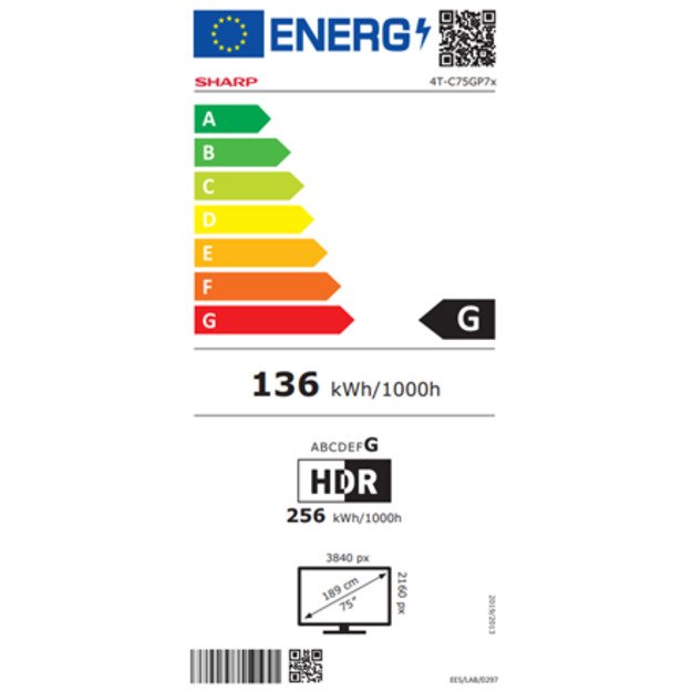 Sharp 75GP7265E | 75 | Smart TV | Google TV | UHD 1