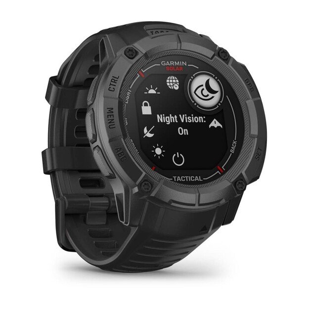 Garmin Instinct 2X Solar Tactical Edition 2.79 cm (1.1 ) MIP 50 mm Digital 176 x 176 pixels Touchscreen Black GPS (satellite) 11