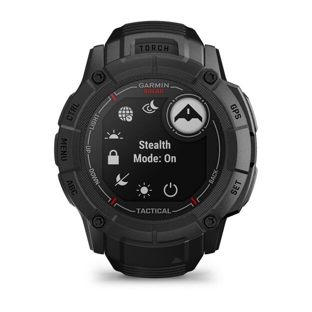 Garmin Instinct 2X Solar Tactical Edition 2.79 cm (1.1 ) MIP 50 mm Digital 176 x 176 pixels Touchscreen Black GPS (satellite) 5