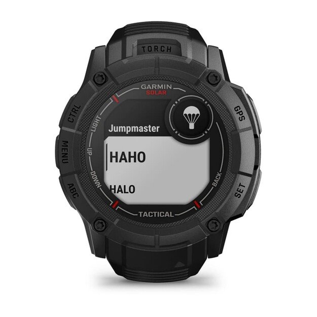 Garmin Instinct 2X Solar Tactical Edition 2.79 cm (1.1 ) MIP 50 mm Digital 176 x 176 pixels Touchscreen Black GPS (satellite) 8
